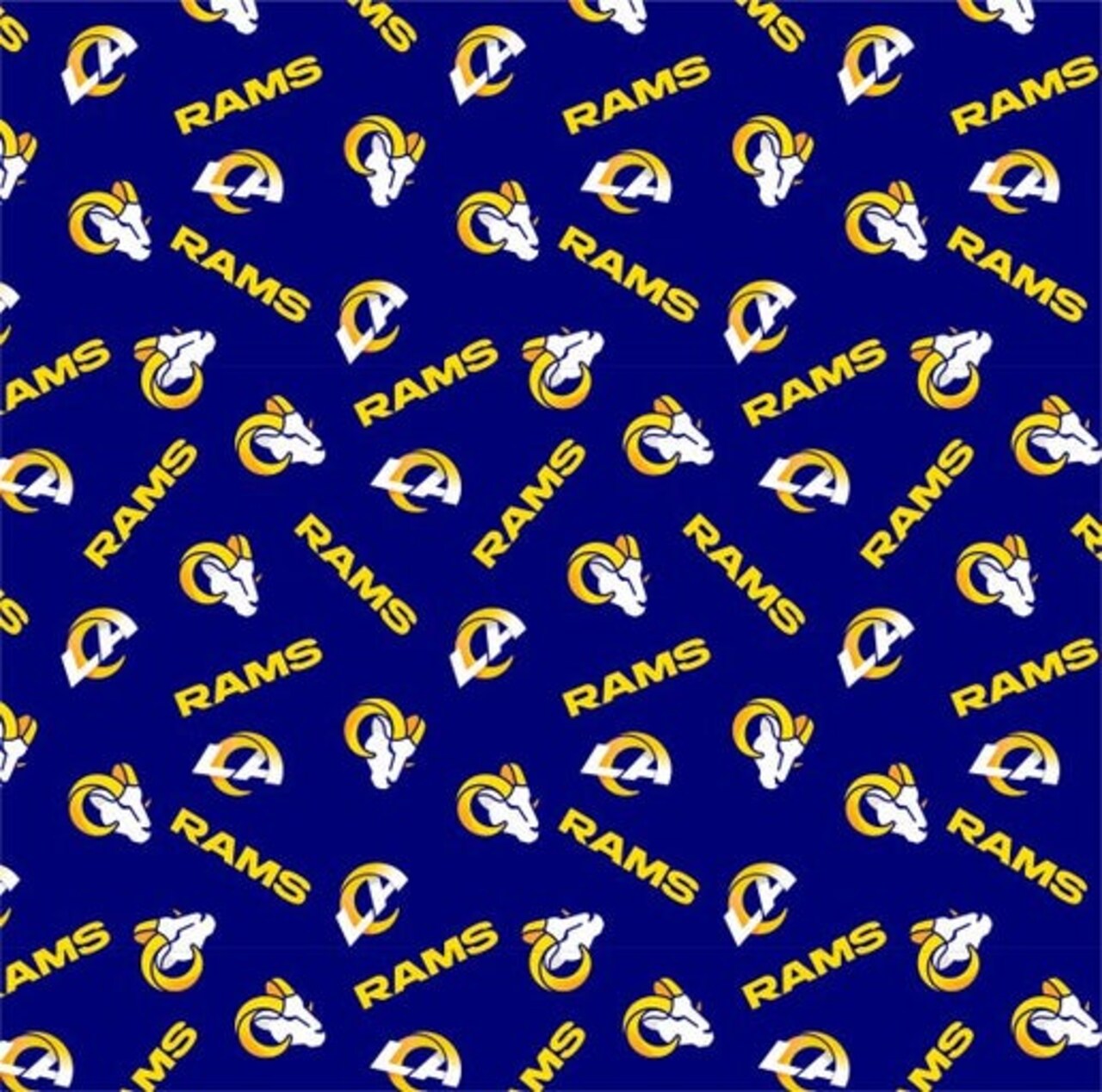 Licensed NFL Los Angeles Rams Cotton 70401-D Fabric by the Yard